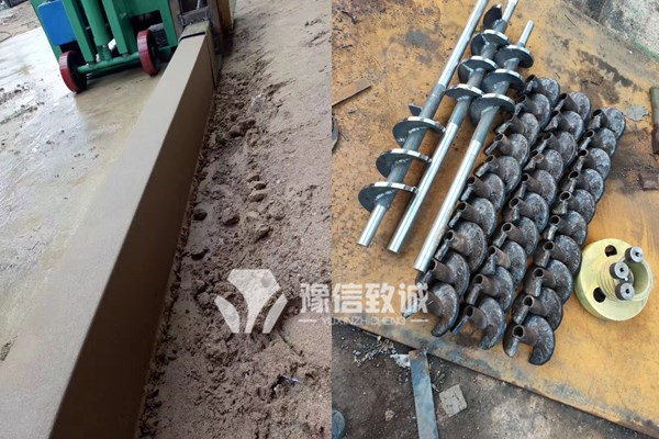 攔水帶成型機的軸和葉片可更換